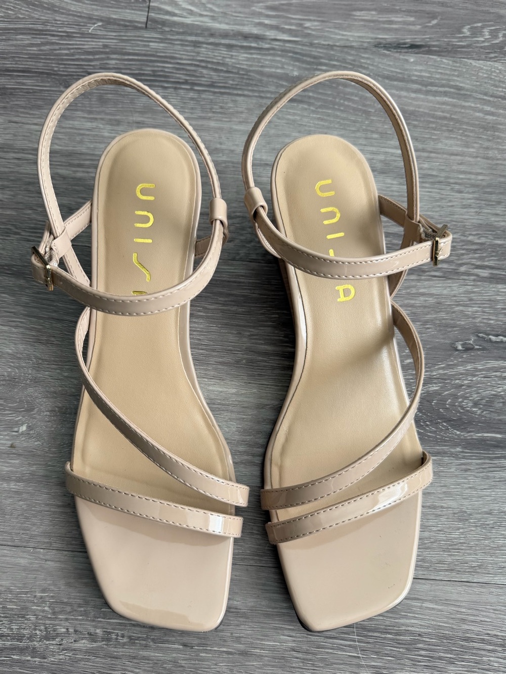 Unisa Neutral Beige Kealie Strappy Wedge Slingback Sandals